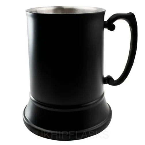 Black Steel Tankard and Silk-Lined Box