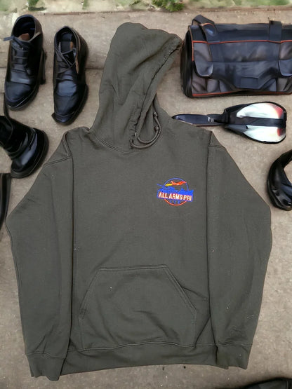 Fleece Hoodie Chest Embroidered